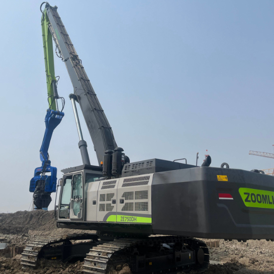 Low Noise Eco Friendly Operation Pile Driver With Super Strong Cast Steel Clamp