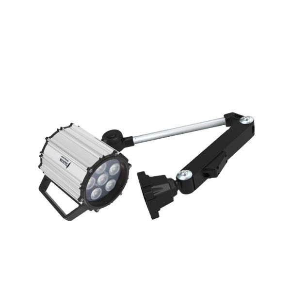 Lámpara de trabajo de cuello de cisne a prueba de explosiones, luz de trabajo LED impermeable para máquinas, brazo largo 24V 110V 220V