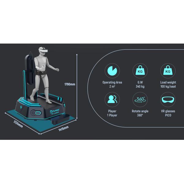 Игры третбана 40pcs ходока Vr платформы положения 360 градусов 9D Vr