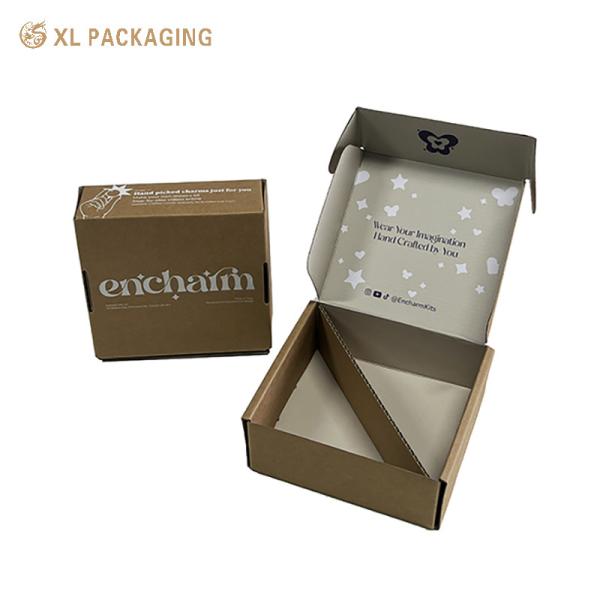XLパッケージ カスタムパッケージ 工場 卸売 カスタム印刷 環境に優しい クラフト ローグラ 紙 紙挿入付き メールボックス
