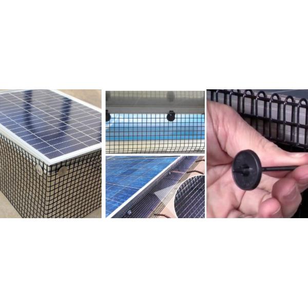 Speed Type 38mm Black Uv Aluminum Solar Panel Bird Proofing Clips