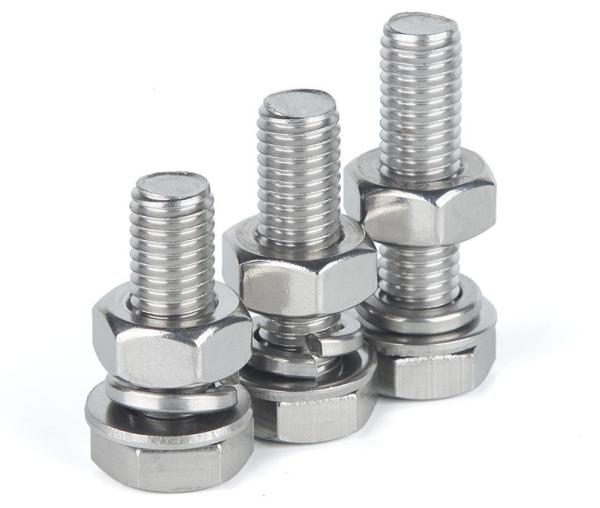 Hardware Stainless Steel Bolts Nuts DIN933 with Plain Zinc and Grade SUS304