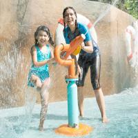 Parque aquatique de l'avenue, étang aquatique, jardin de jeu aquatique