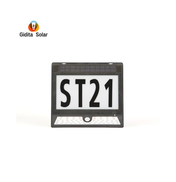 Luz de sensor solar personalizável com distância de detecção de 5-8m e material ABS PS resistente