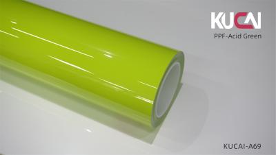 TPU Acid Green PPF Film For Car ,  PPF Paint Protection Anti Scratch OEM ODM