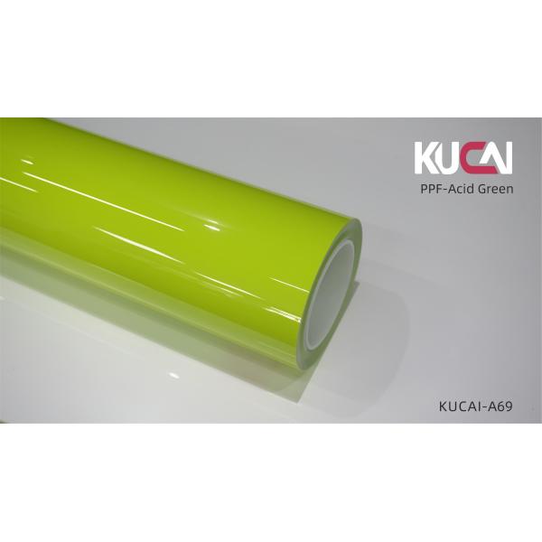 TPU Acid Green PPF Film For Car , PPF Paint Protection Anti Scratch OEM ODM
