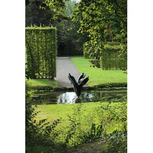 Custom Decorative Large Garden Metal Bronze Landscape Sculpture Flower