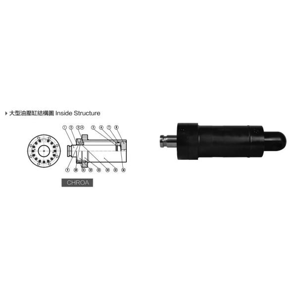 21Mpa Round Heavy Duty Hydraulic Cylinder High Clamping Force 1 Year Warranty