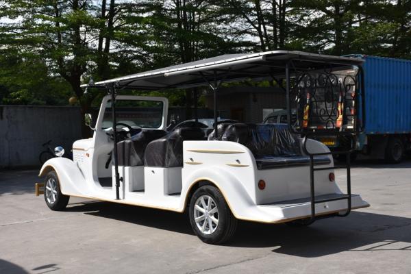 High End Retro Electric Sightseeing Bus 11 Passenger Golf Carts With Bumper