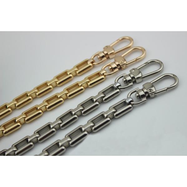 Hot selling zinc alloy light gold 120 mm length clutch bag chain for strap