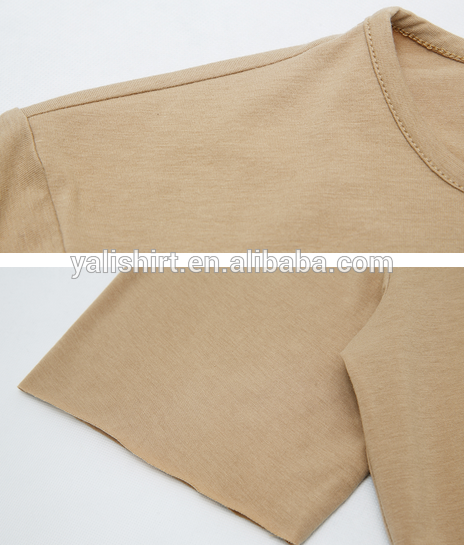 Fashion Plain Premium T Shirts Raw Hem Essential