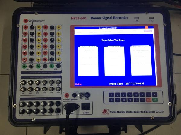 Intelligent Power Signal Recorder Electrical Test Equipment 12.1 Inch Touch Screen Easy Operation