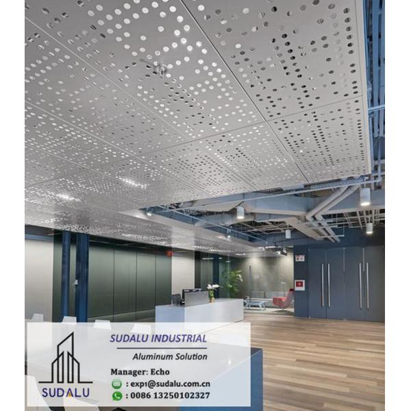 Aluminum CNC Punching Holes Ceiling Panels Customized Aluminum Perforated Ceiling Sheet