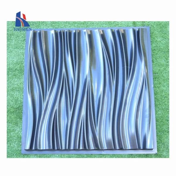Custom For Leather Pu 3d Wall Panels Making Machine Mold Gypsum Panels