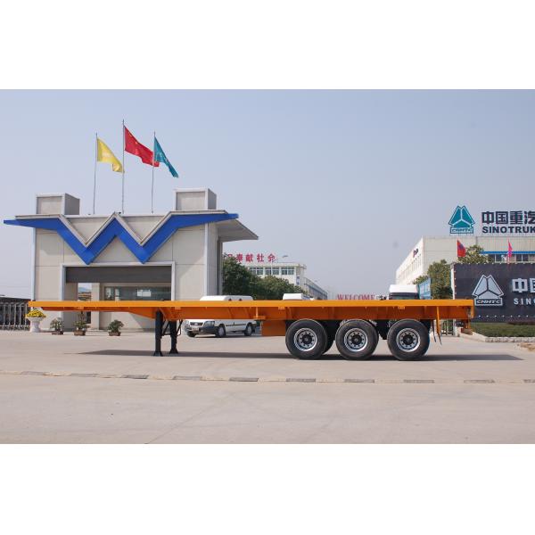 Factory price new flatbed gooseneck container chassis 3 Axles 40 feet 20ft 40ft Shipping Container Flat Bed Flatbed Semi Trailer