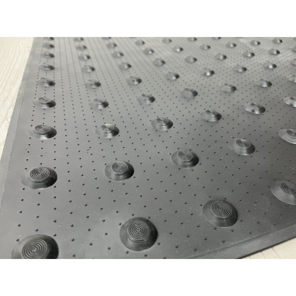 Tactile Pavement PVC Adhesive Black Tactile Tiles 60 *120cm / Indicator Mat & Stud Paving For Blind Guidance Indicator