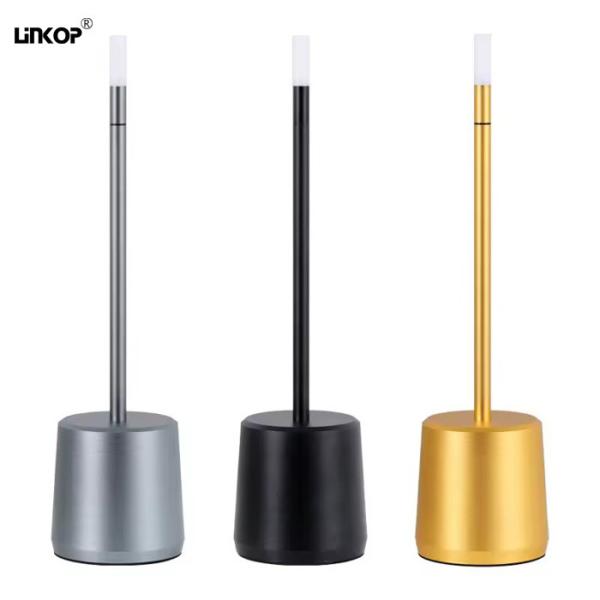 2700k Warm Light Metal LED Table Lamp 0.64W Charging Touch Dimmer Bedside Lamp