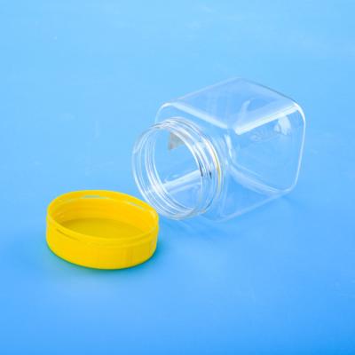 do parafuso sem perigo para as crianças do quadrado 190ml recipiente plástico superior 21g