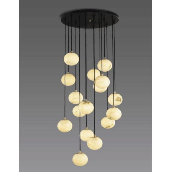 Спиральная современная кристаллическая люстра Зал длинный флеш монтаж люстры освещение кристаллический блеск Led L'Escalier огни