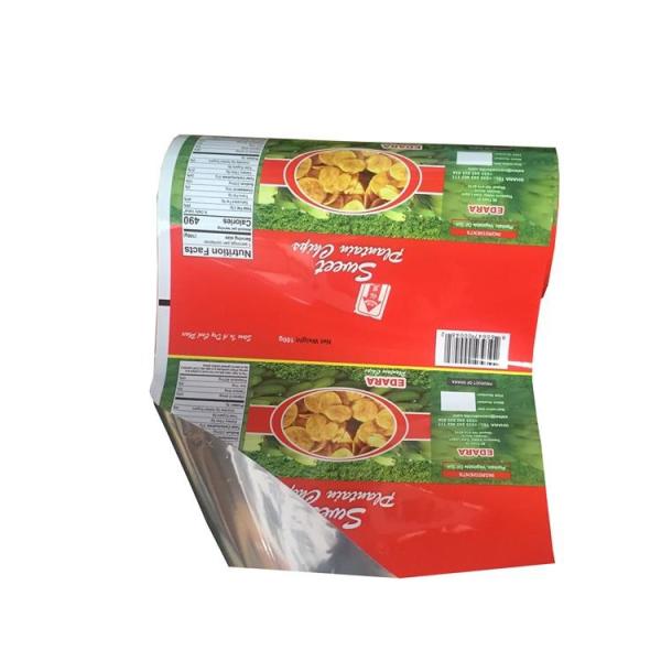 Custom printed potato chips package roll film packaging chips de plantain plantain chips small packaging bags