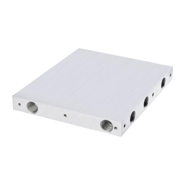AL6061 Anodizing Clear Aluminum Plate Heat Sink CNC Machining For Water Cold