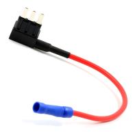 Suporte de fusível de lâmina em linha Micro3 para fusíveis Micro3 32V 30A material de nylon