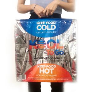 OEM Salads Aluminium Foil Hot Cold Insulated Bags For Frozen