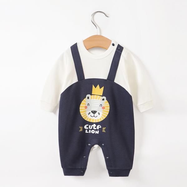 Children'S Short Sleeve Overall For Newborn Cartoon Strap Overalls Spring Autumn