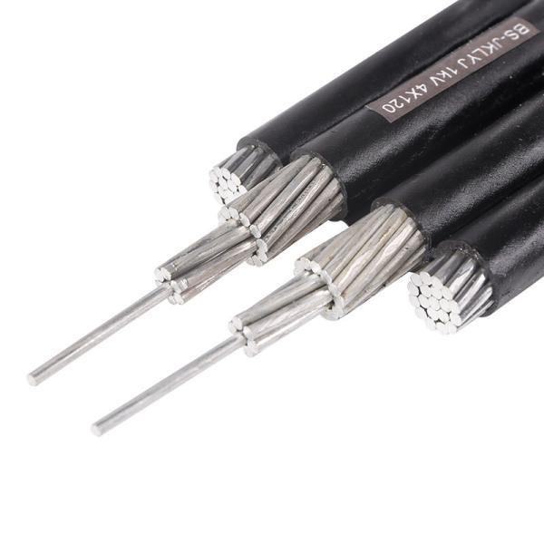 0.6/1kv 25mm 35mm 50mm 70mm 90mm PE Insulated Aluminum Conductor Overground Overhead Electric Cable