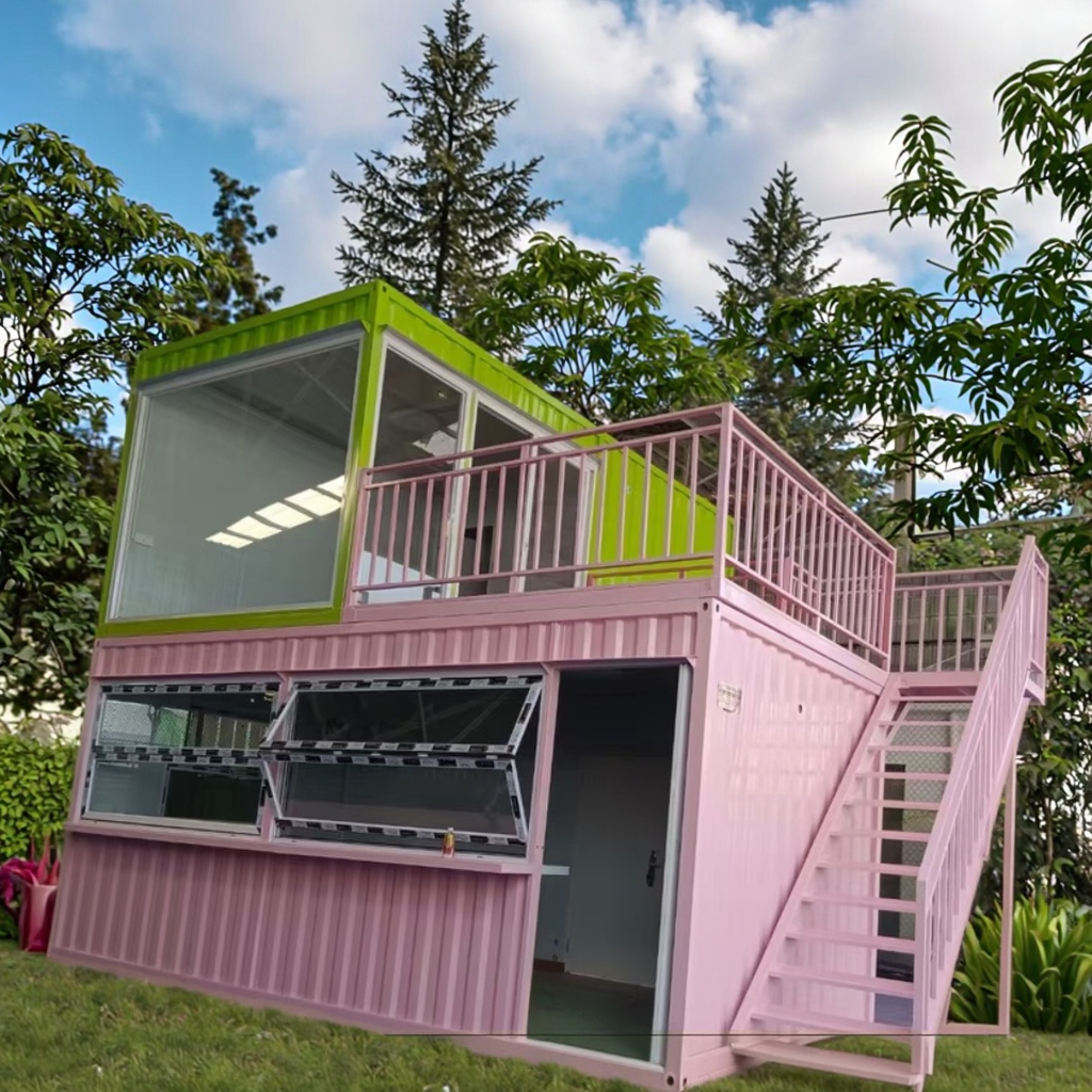 Modified Steel Shipping Container House Versatile Use for Office School Living Room Bedroom Apartment Workshop Bathroom