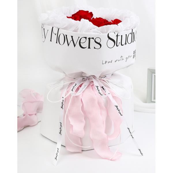 4cm Width Cake Packaging Gift Ribbon For Flowers Floral Decoration