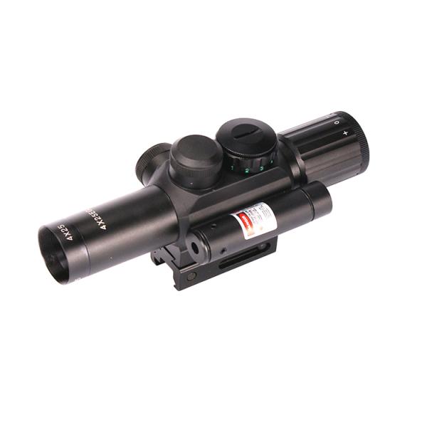 M6 Tactical 4X25 IR Red/Green Sight and 170mm Length Red Dot Laser Scope for Hunting