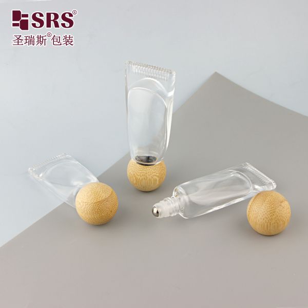 GB3 10ML Luxury Empty Tube Shape Thick Wall Glass Roll On Bottle For Essential Oil