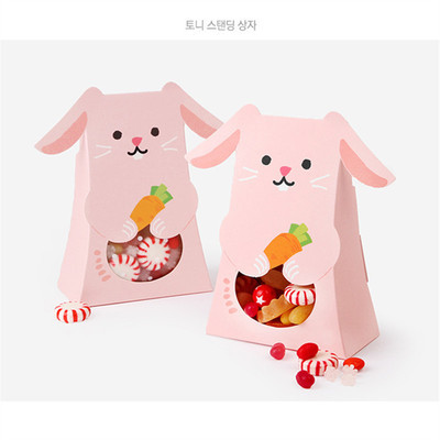 SGS PSD CDR Cartoon Cat Shape Dessert Takeaway Boxes For Cookies