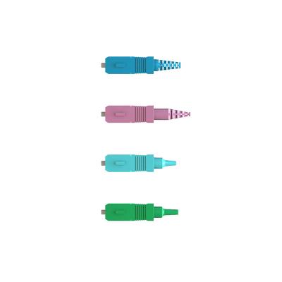 Connecteur optique en fibre optique certifié ISO pour câbles à queue de cochon et réseaux locaux