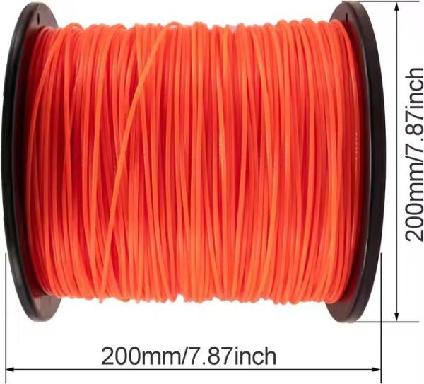 0.080 Carré de nylon cordes Trimmer ligne Weed Wacker mangeur d'herbes personnalisé Étiquette