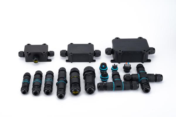 Waterproof Outdoor IP68 Quick Connector 4 Ways Electrical Cable Connector
