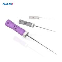 Poignée dentaire 19mm 21mm de FICHIERS C d'acier inoxydable Endo Files 25mm 28mm 31mm