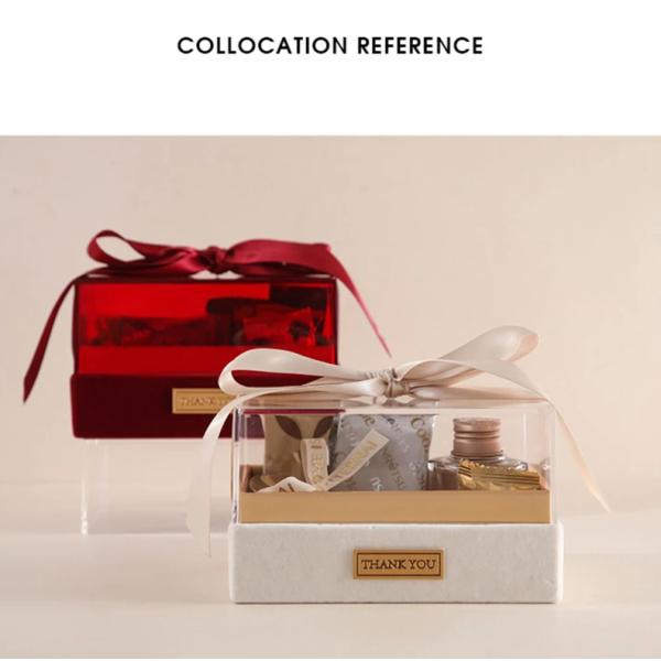 Paper Gift Packing Box for Candle Custom Logo Luxury Transparent Acrylic Storage Box