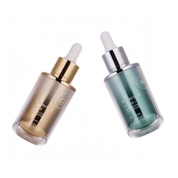 Double-Layer Acrylic Dropper Bottle with PP Inner Liner 30ml/45ml Leak-Proof for Skincare