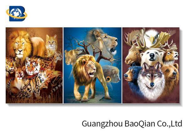 Wild Lion / Wolf Animal Stock Photo For Wall Decorative Pieces , 3d Pictures
