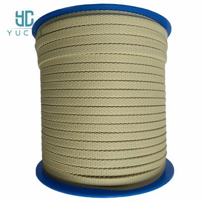 Cordão de aramida de kevlar corda plana 12*4mm 12*3mm cordas quadradas 4*4mm etc.