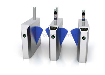 Two Motors Double Lane Channel Wing Flap Turnstile Gate