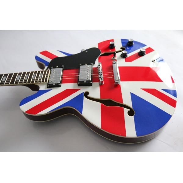 Custom shop ES335 union jack design electric guitar Free shipping