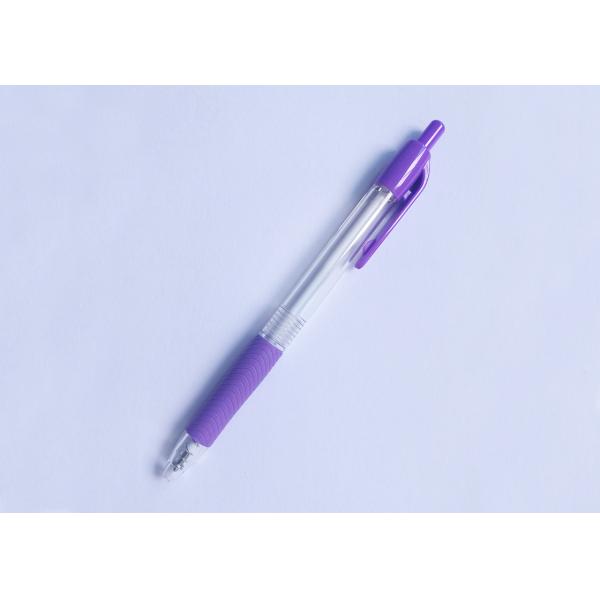 Plastic Tansparent click Ball Point Pen with logo for promotion