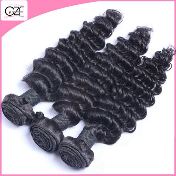 Stable Quality Natural Brown 100% Unprocessed Raw Filipino Deep Wave Remy Hair