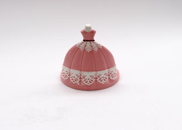 Handmade Ballet Dress Design Pink Napkin Holder , Earthenware Table Napkin Holders