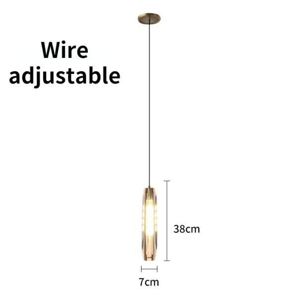 Europe Gold Crystal Vertical Pendant Light Lighting for Living Dining Room Kitchen Hallway tube lights(WH-GP-54)