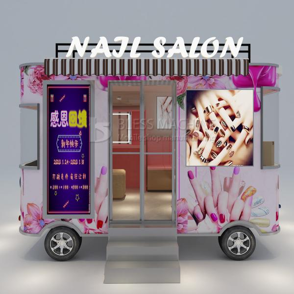 Electric Mobile Nail Manicure Salon Truck Trailer Cart 2023 Hot Arrival from Outlet