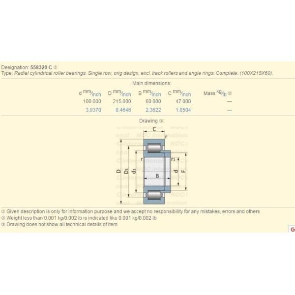 FAG Insulated  Cylindrical Roller Bearing  558320C.J20A